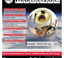 Festival de musique et de danse du 1er au 8 déc. à la MJC de Ris-Orangis (91)