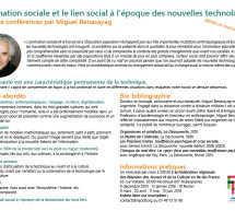 <BR>Cycle « L’animation sociale et le lien social à l’époque des nouvelles technologies » Conférence #2