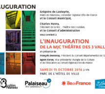 Inauguration de la MJC de Palaiseau samedi 15 octobre 2016 à 17h