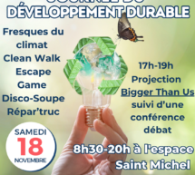 Journée du Développement Durable à Morangis (91)- 18 Novembre 2023