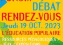FORUM/DEBAT EDUCATION POPULAIRE – CRAJEP – 19.10.23