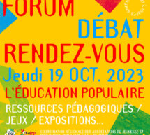 Forum/Débat Education populaire – CRAJEP – 19 octobre